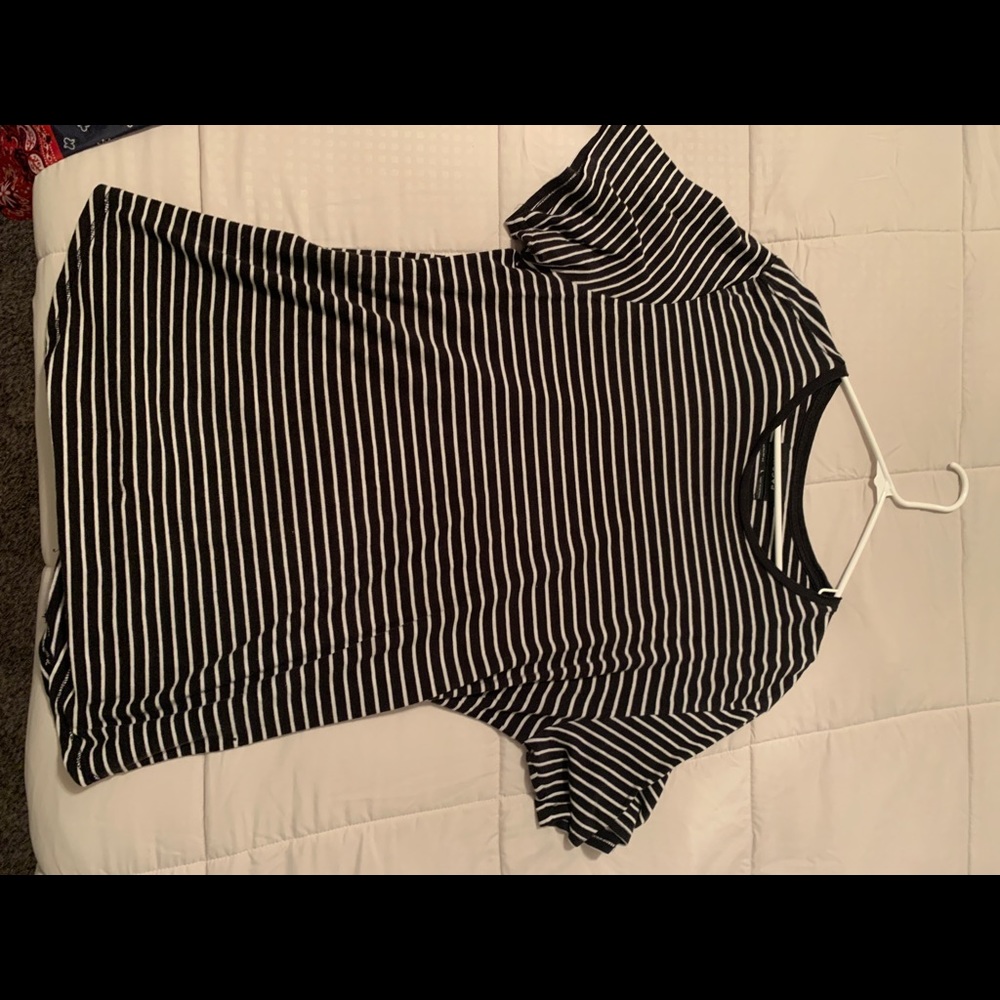 Black and white striped shirt